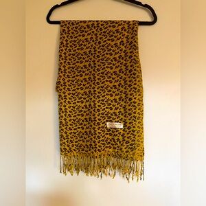 EUC Leopard Print Pashmina Scarf